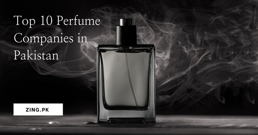 Luxury perfume bottle with a smoky background, representing leading perfume companies in Pakistan.