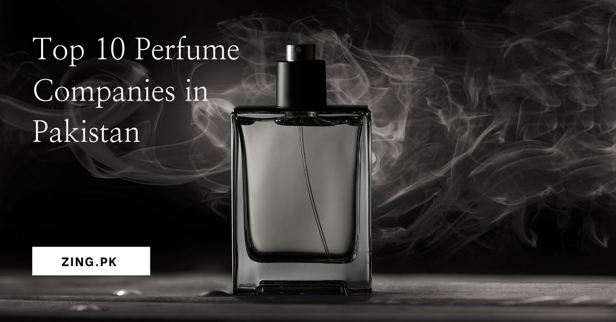 Luxury perfume bottle with a smoky background, representing leading perfume companies in Pakistan.