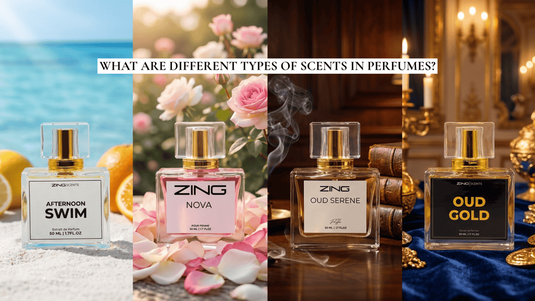 What are different types of scents in perfumes?