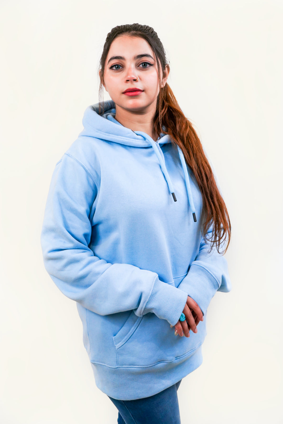 Ultra Premium Hoodie - Ocean Blue Same Round Rope