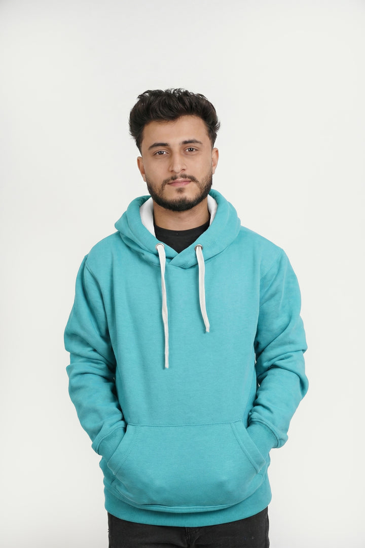 Ultra Premium Comfort Hoodie - Lagoon with White Rope