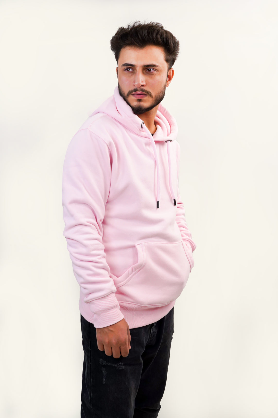 Ultra Premium Comfort Hoodie - Rose Pink Same Round Rope