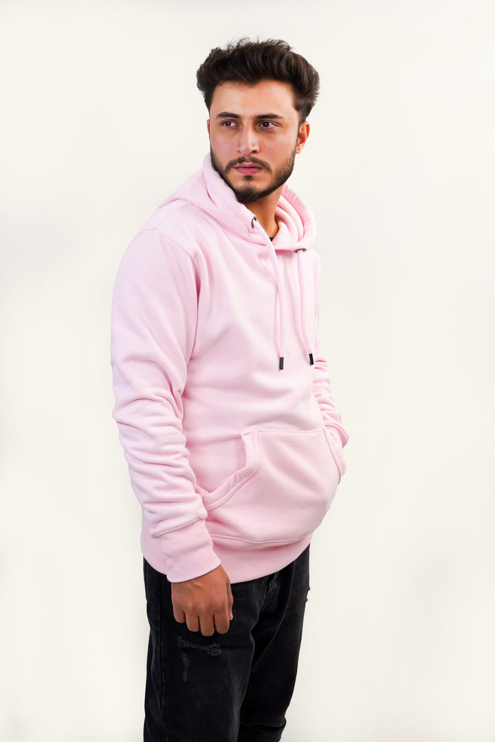 Ultra Premium Comfort Hoodie - Rose Pink Same Round Rope