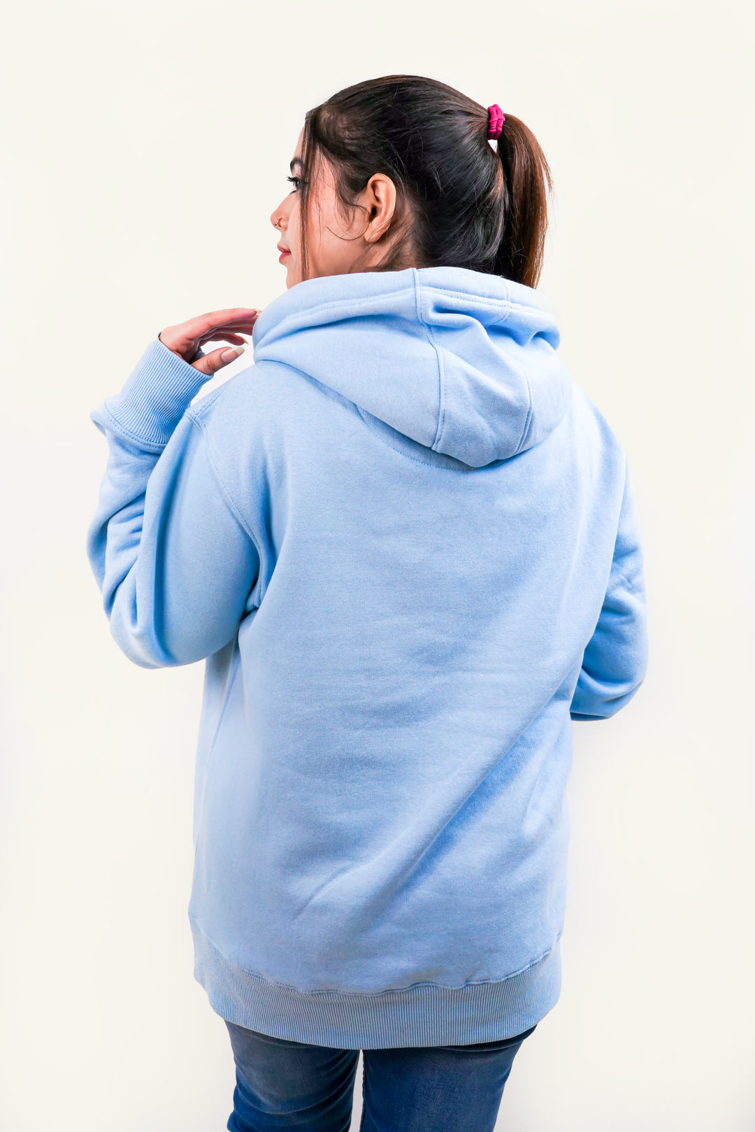 Ultra Premium Hoodie - Ocean Blue Same Round Rope