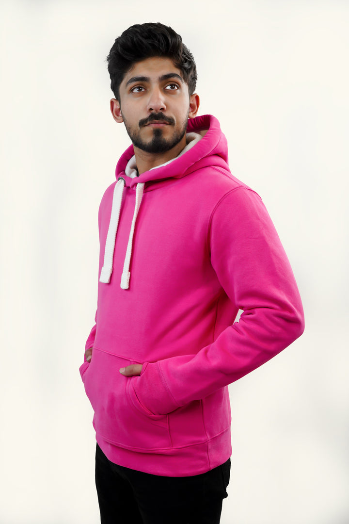 Ultra Premium Comfort Hoodie -  Honey Suckle with white rope