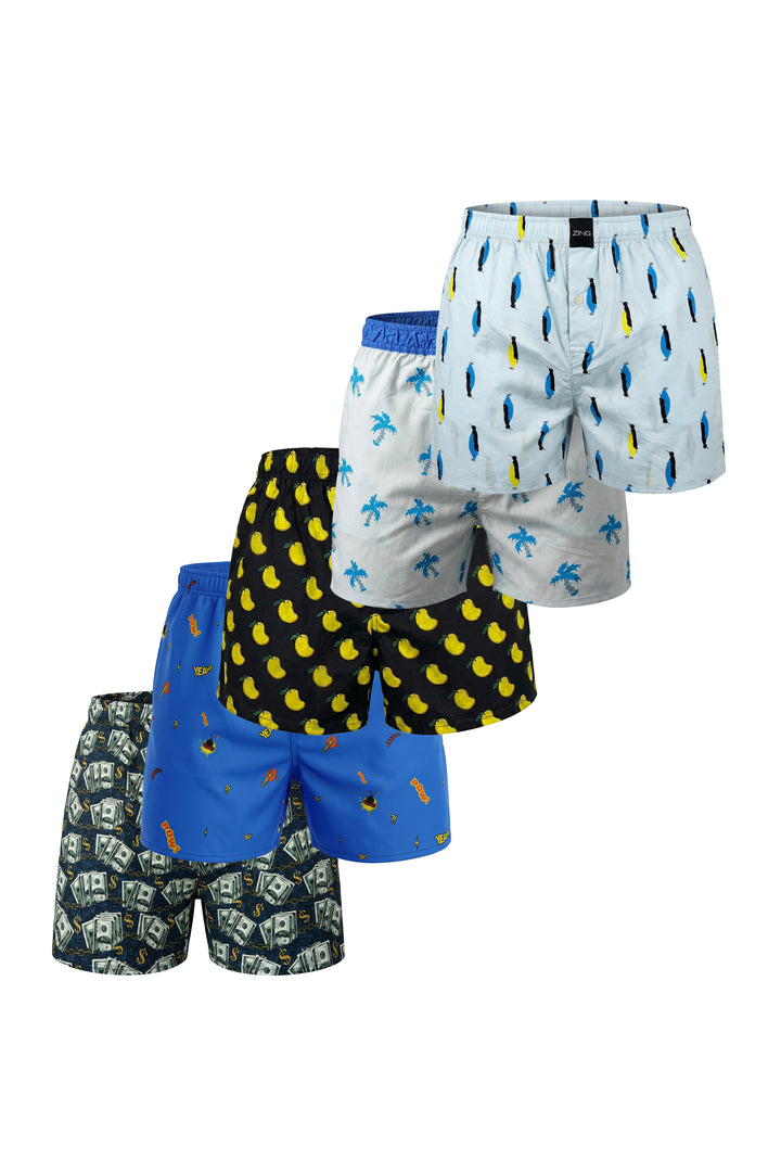 PACK OF 5 - Bold5 Boxers