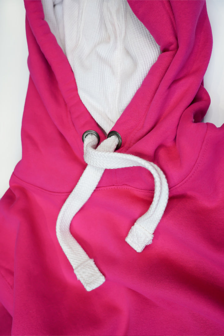 Ultra Premium Comfort Hoodie -  Honey Suckle with white rope