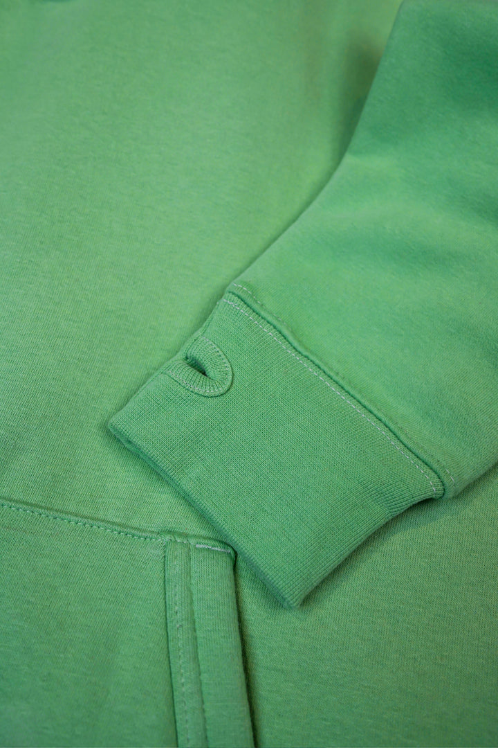 Ultra Premium Comfort Hoodie - Peapod With White Rope