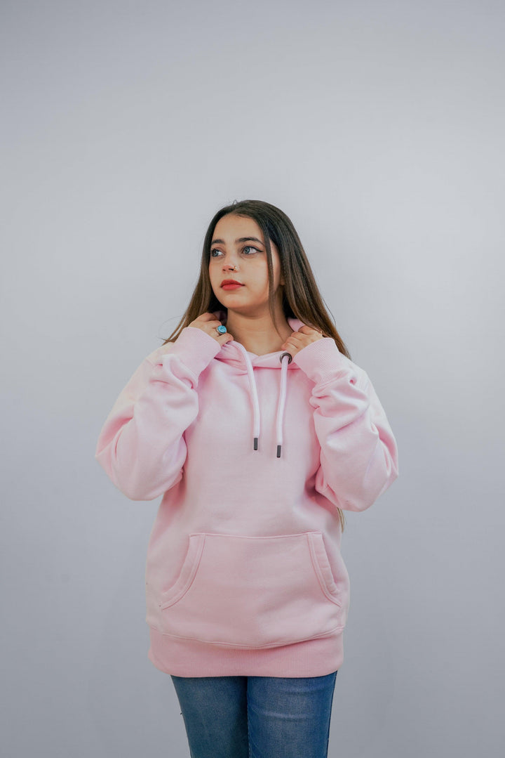 Ultra Premium Comfort Hoodie - Rose Pink Same Round Rope