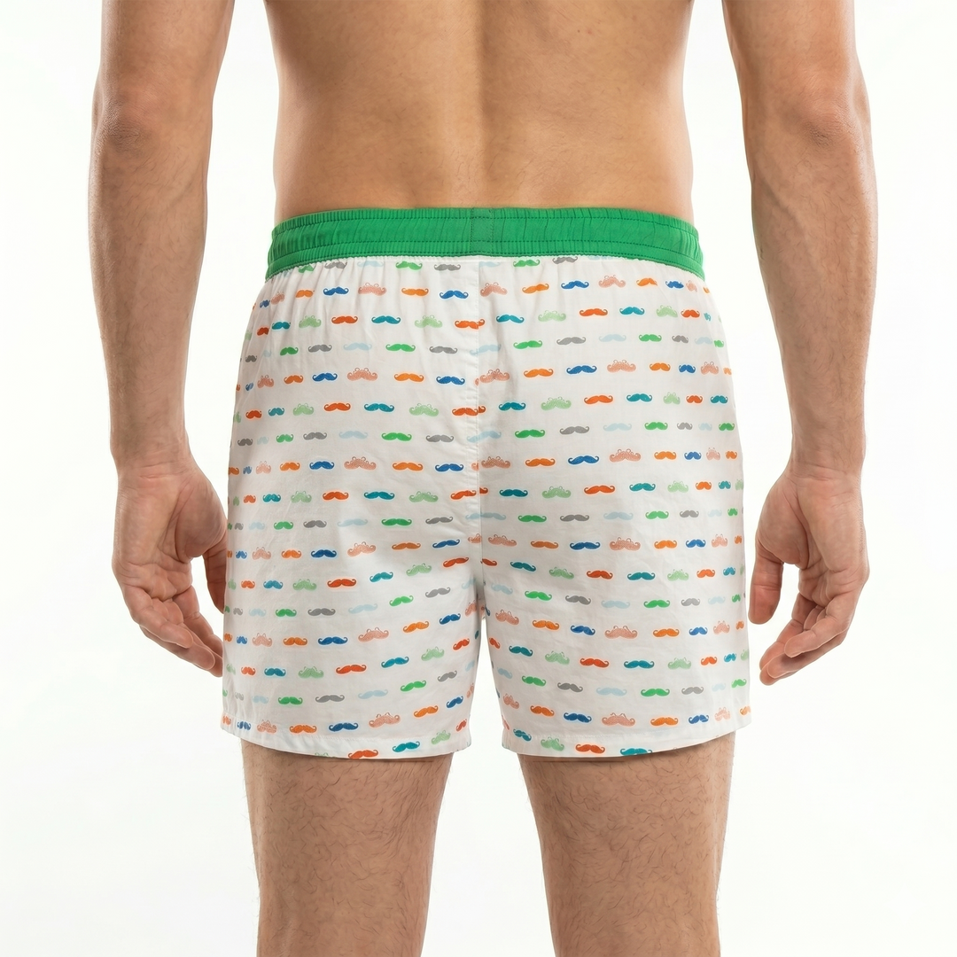 Mustache Green Belt Boxer