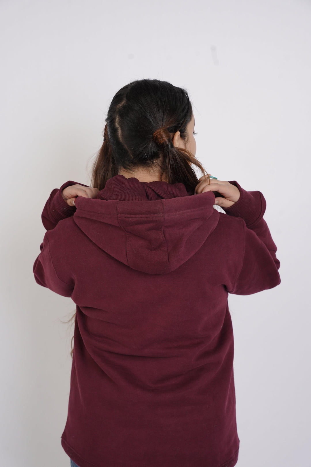 Premium Comfort Hoodie - Maroon Same Rope - Zing Pakistan