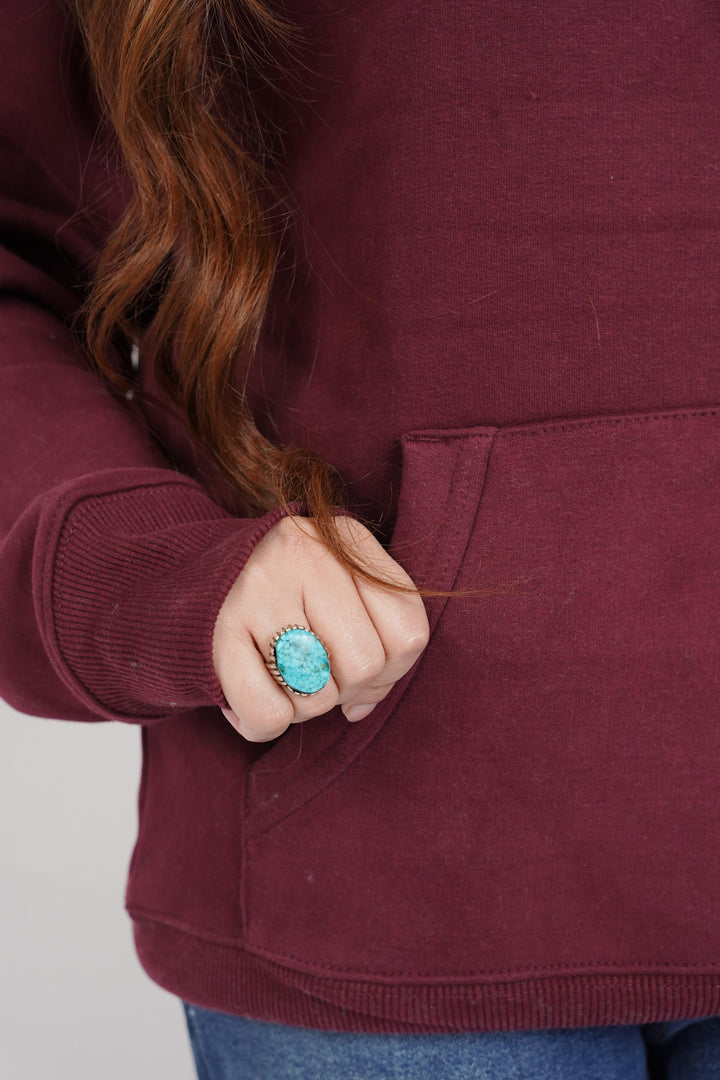 Premium Comfort Hoodie - Maroon Same Rope - Zing Pakistan