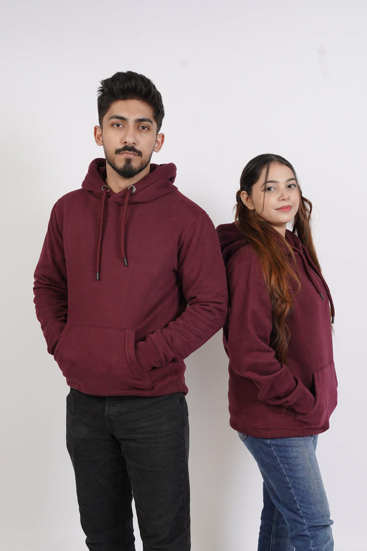 Premium Comfort Hoodie - Maroon Same Rope - Zing Pakistan