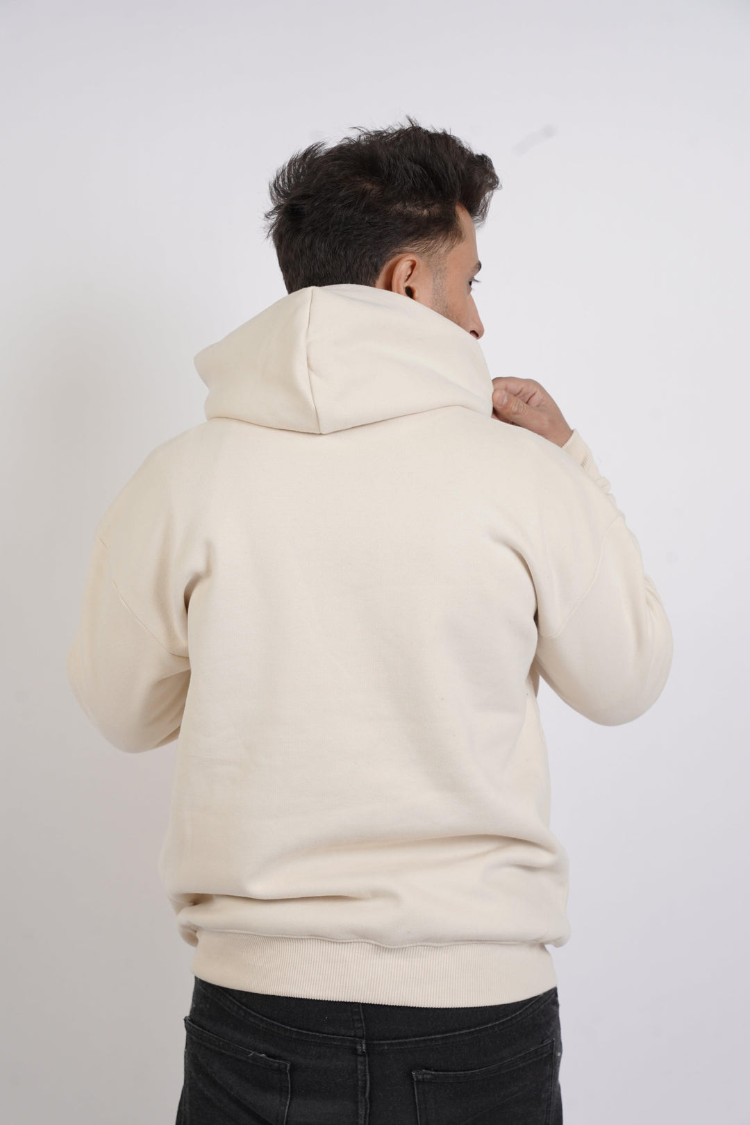 Premium Oversize Hoodie - light beige color - Zing Pakistan