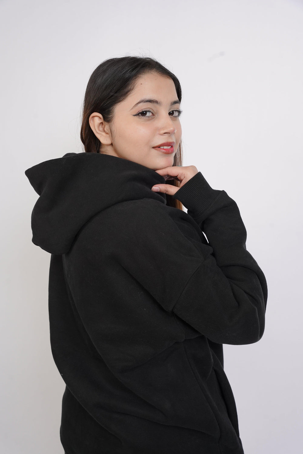 Premium Oversize Hoodie - Black color - Zing Pakistan