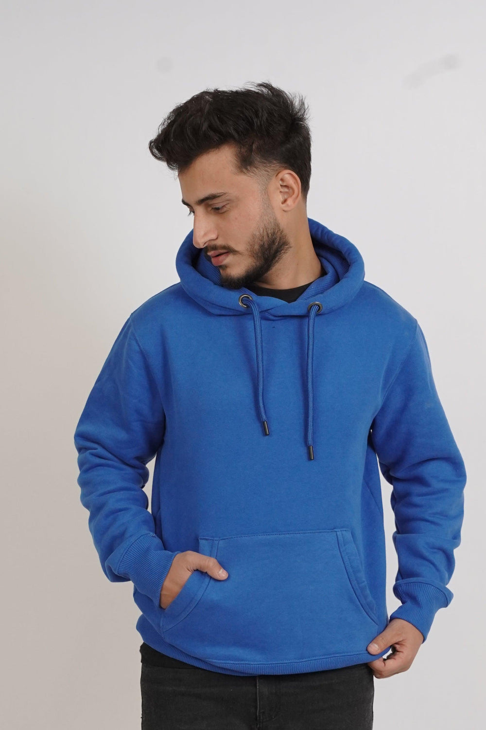 Premium Comfort Hoodie - Royal Blue Same Round Rope - Zing Pakistan