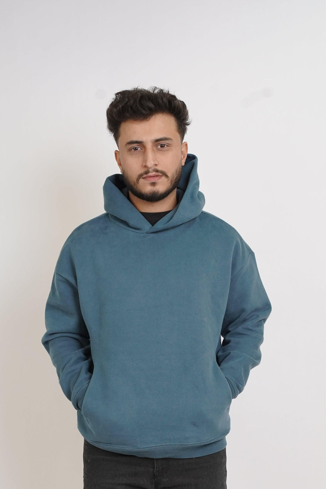 Premium Oversize Hoodie - Slate blue color - Zing Pakistan