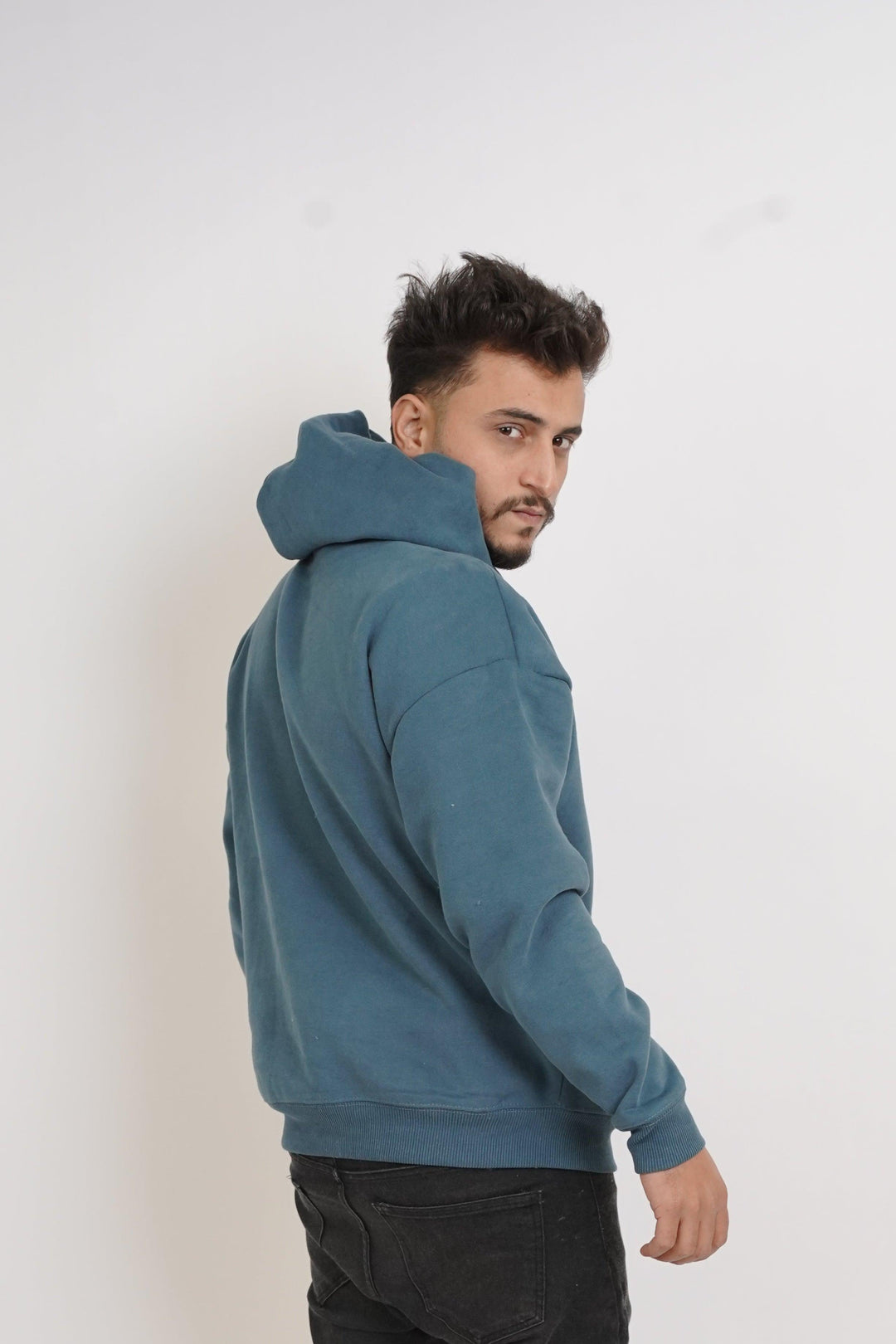 Premium Oversize Hoodie - Slate blue color - Zing Pakistan