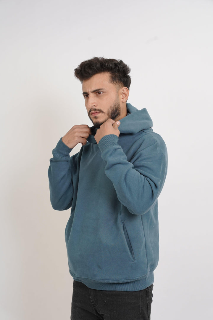 Premium Oversize Hoodie - Slate blue color - Zing Pakistan