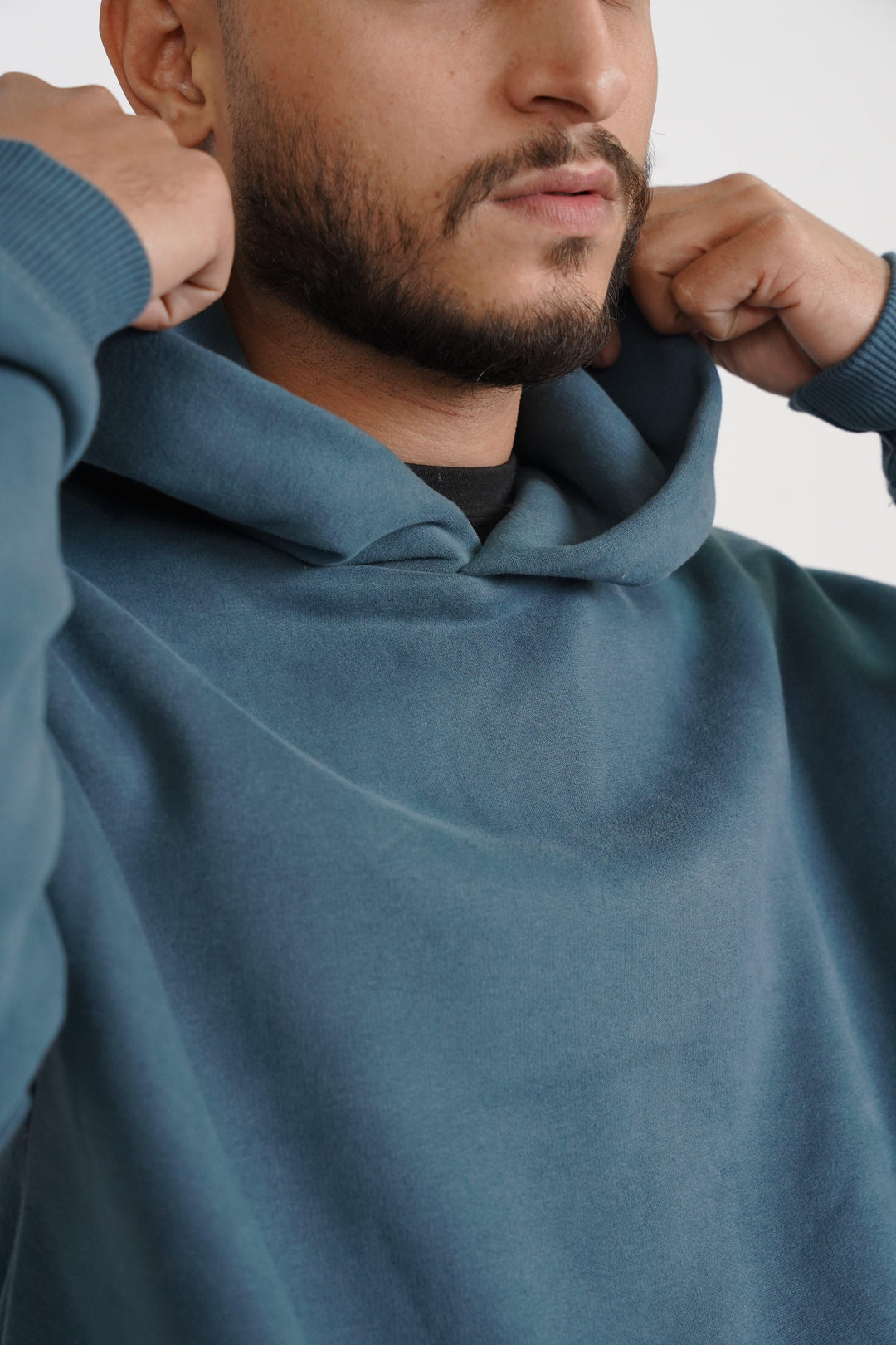 Premium Oversize Hoodie - Slate blue color - Zing Pakistan