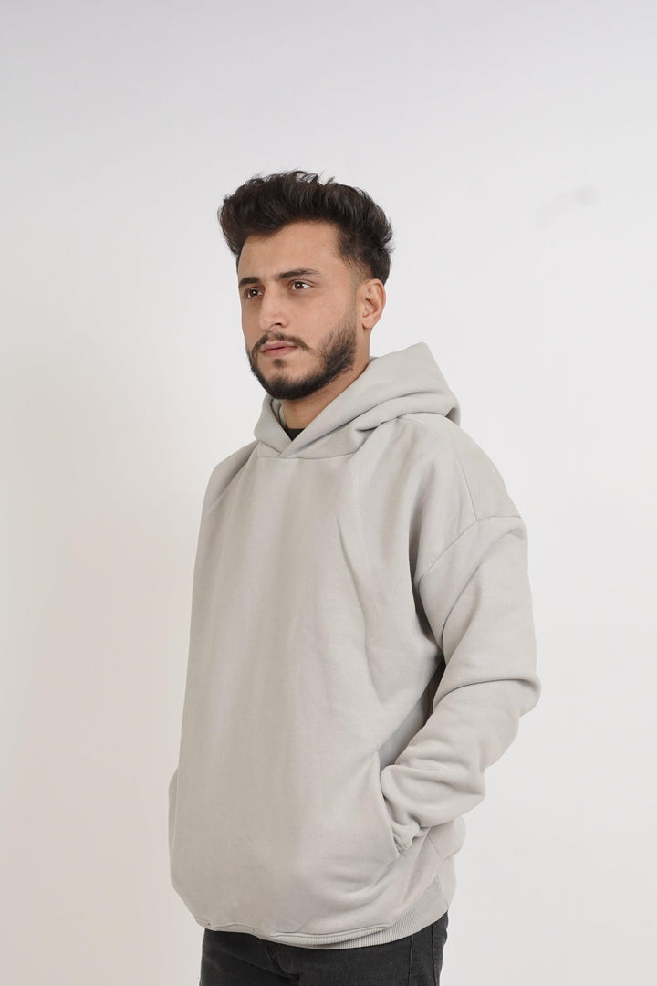 Premium Oversize Hoodie - Pastel Grey color - Zing Pakistan
