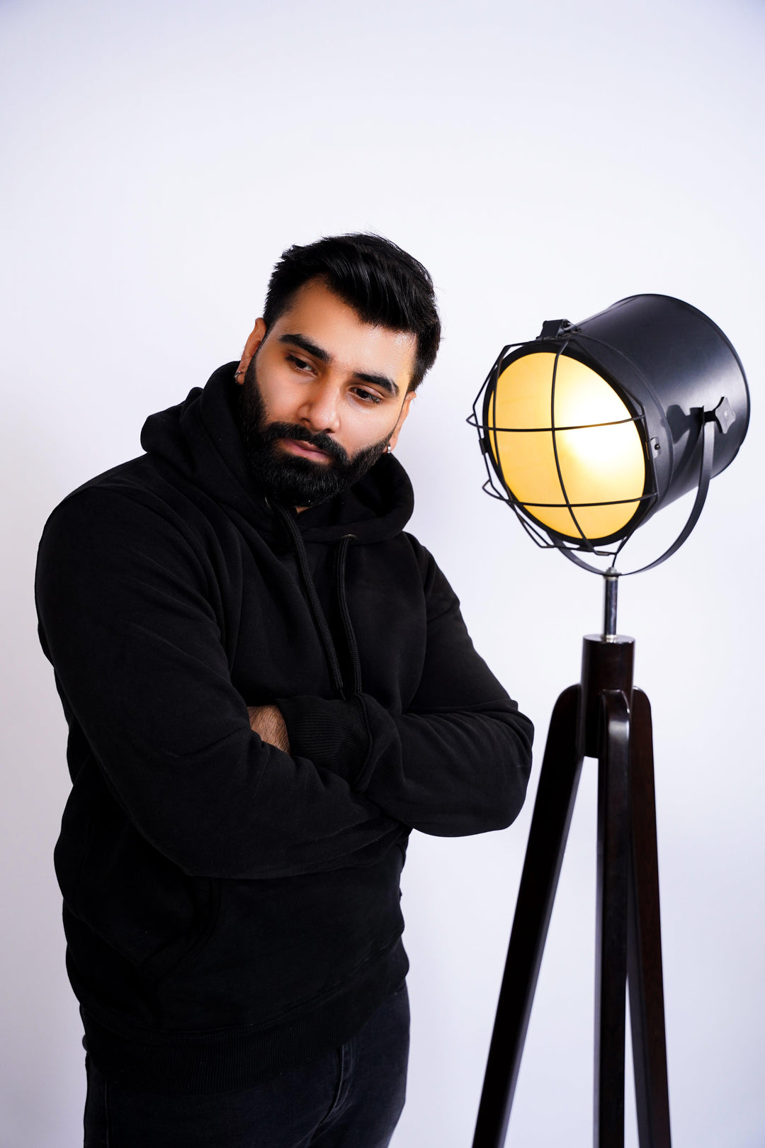 Premium Comfort Hoodie - Black Same Round Rope - Zing Pakistan