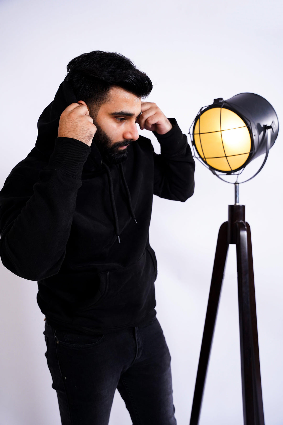 Premium Comfort Hoodie - Black Same Round Rope - Zing Pakistan