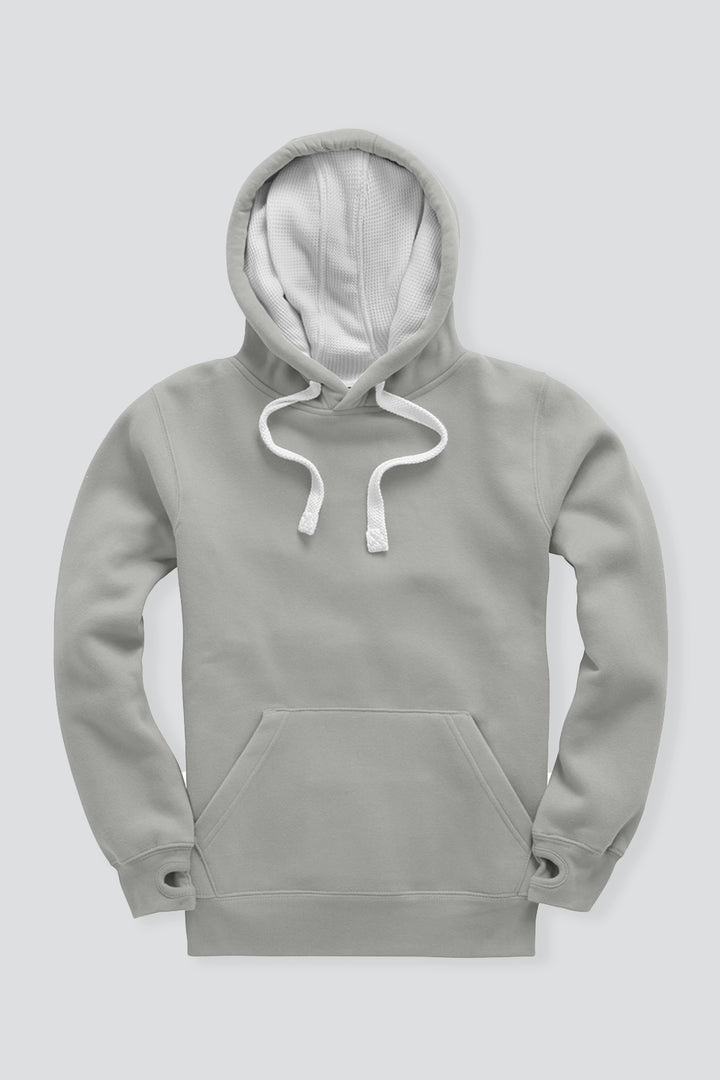 Ultra Premium Comfort Hoodie - Grey Mist with White Rope
