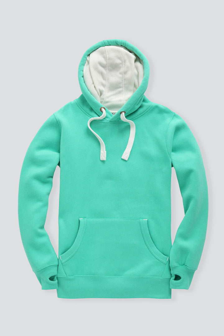 Ultra Premium Comfort Hoodie - Gumdrop Green With White rope