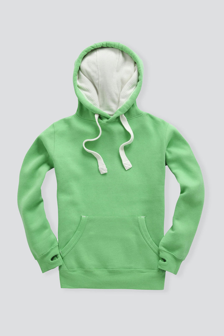 Ultra Premium Comfort Hoodie - Peapod With White Rope